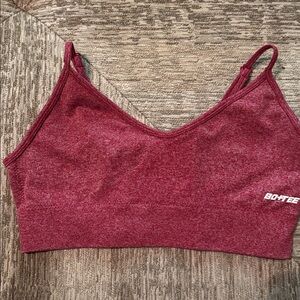 Bo+Tee red sports bra